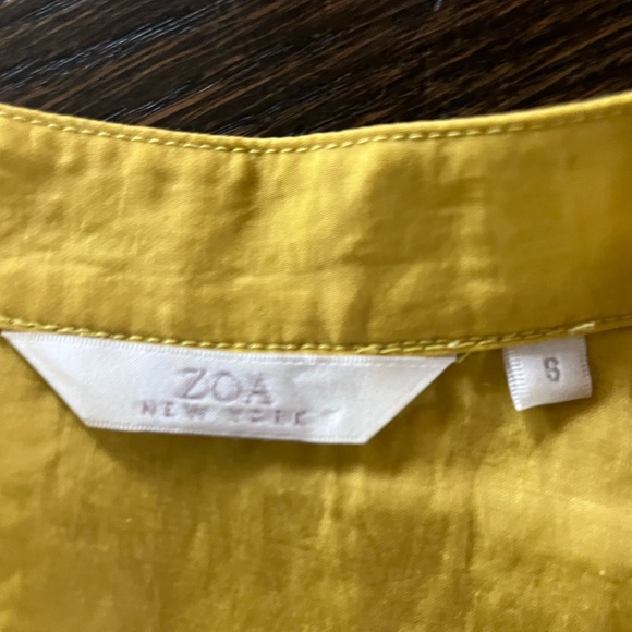 Zoa yellow tunic lightweight woman’s small top - Picture 6 of 7